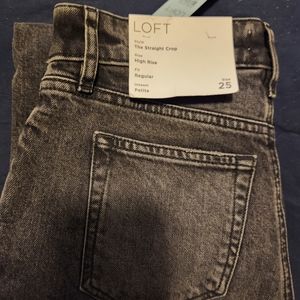 Loft black crop pants